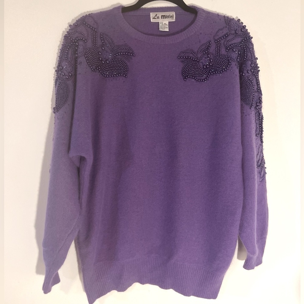 La Mittini Embellished Pullover Sweater!
